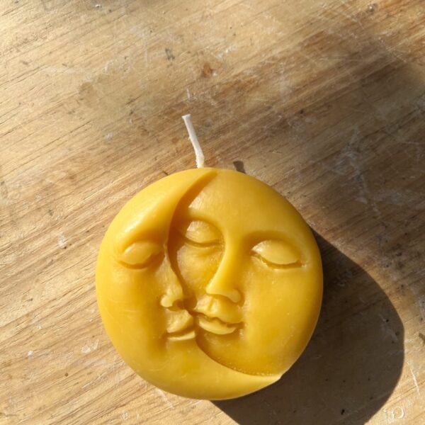 Sun & Moon Beeswax Candle