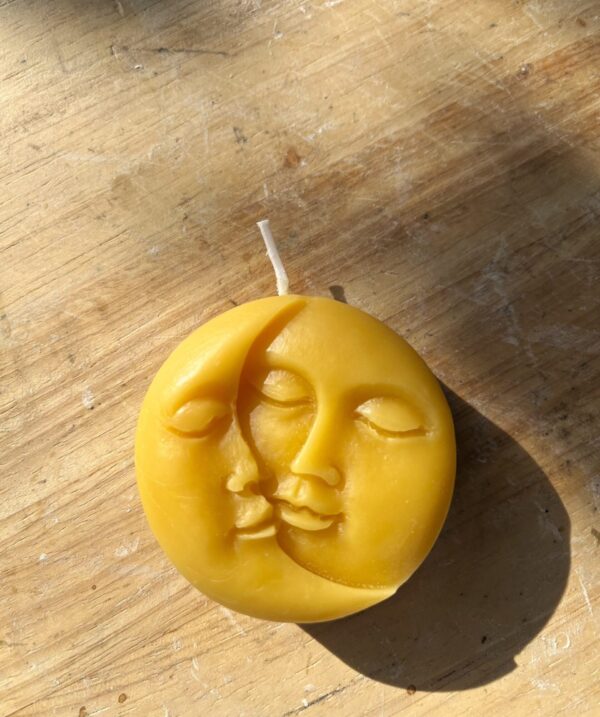 Sun & Moon Beeswax Candle