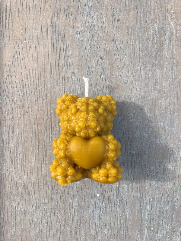 Rose Bear Candle