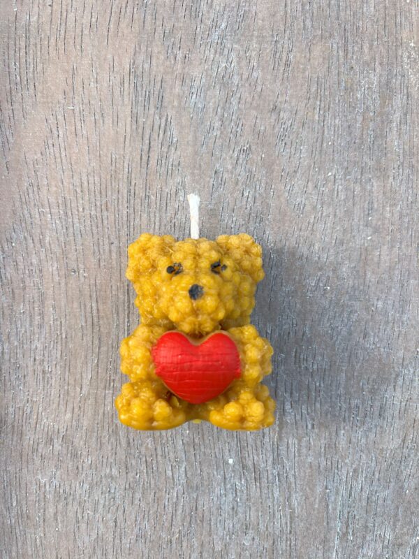 Rose Bear Candle