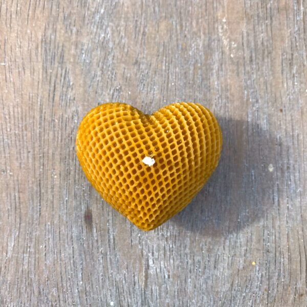 Heart Beeswax Candle