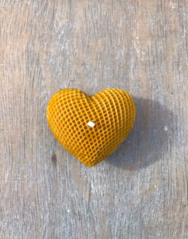 Heart Beeswax Candle