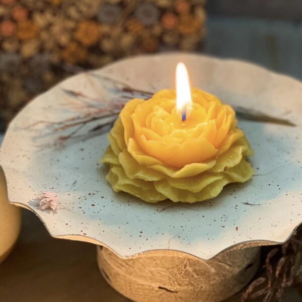 Peony Flower Candle