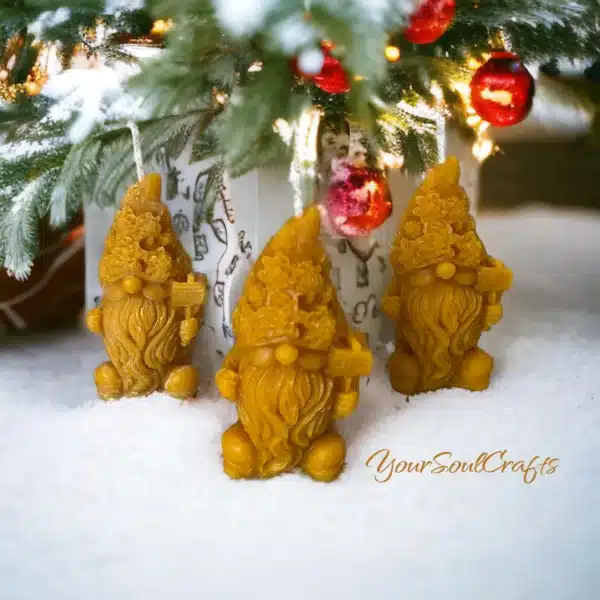 Gnome Beeswax Candles