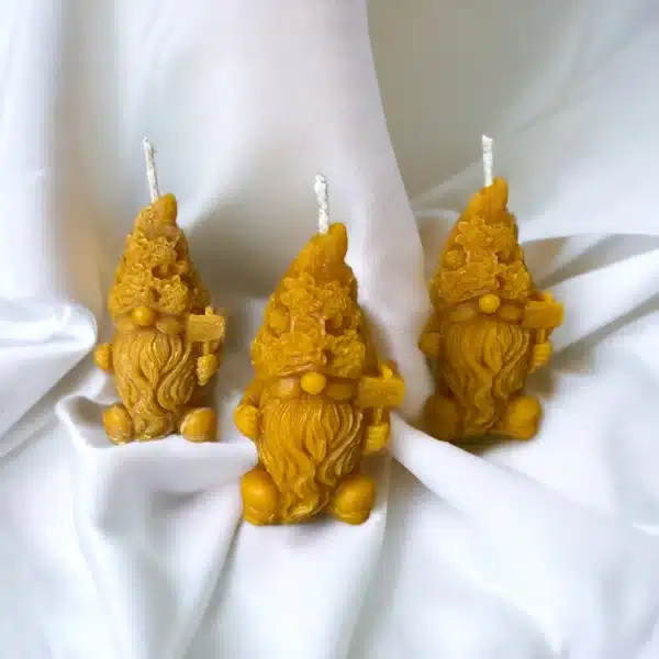 Gnome Beeswax Candles